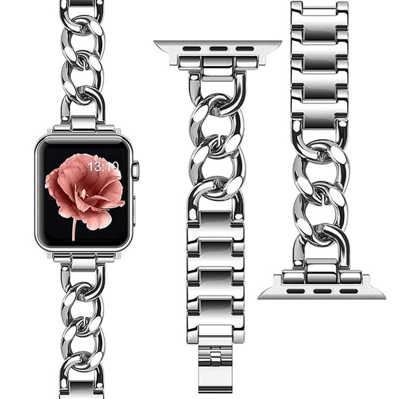 Watch Band, 1 Count Adjustable Length Replacement Straps with Anti-Dropping Damping Strip, Smart Watch Bands Compatible with Ultra SE 8 7 6 5 4 3 2 1 Series