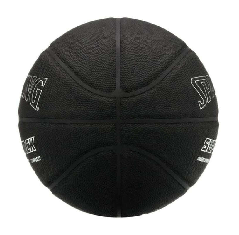 Spalding Super Tack Pro Indoor and Outdoor Basketball Blackout Edition - Size 7, 29.5"