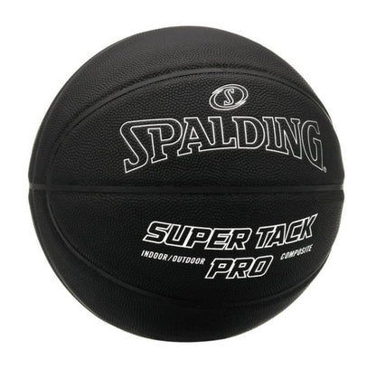 Spalding Super Tack Pro Indoor and Outdoor Basketball Blackout Edition - Size 7, 29.5"
